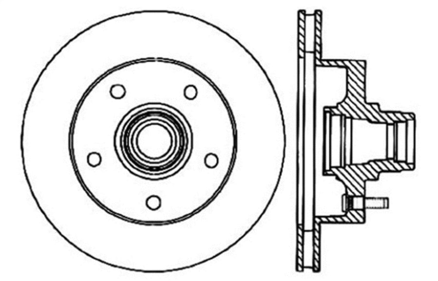 Sport Drilled/Slotted Brake Rotor StopTech 127.65039R (Front Right), 1 Pack