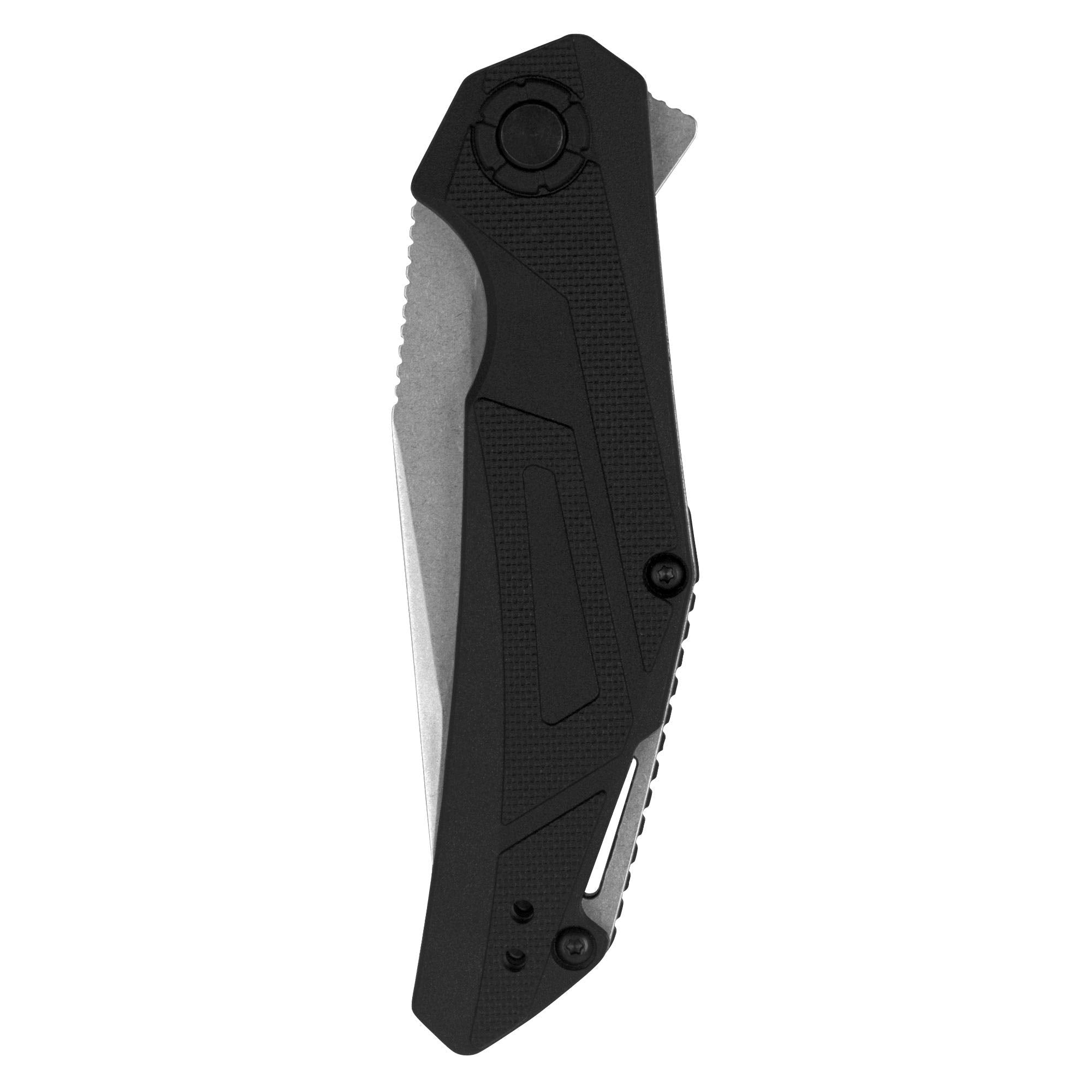 Kershaw Folding Pocket Knife Camshaft, 3-Inch Blade with SpeedSafe Assisted Opening, Liner Lock (1370), Black