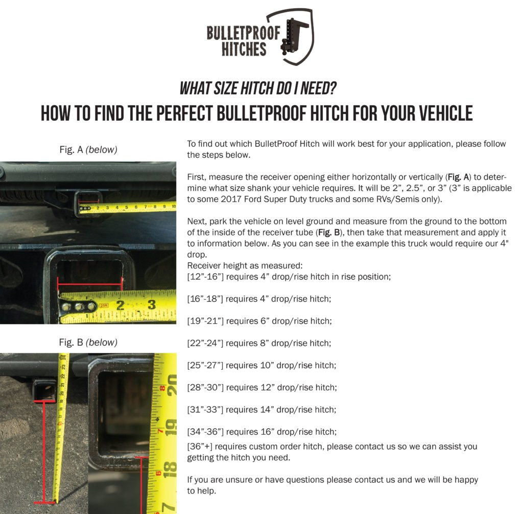 HD2512 Bulletproof Hitches Class 5 Drop Hitch Receiver: 2.5 Inches Adjustable