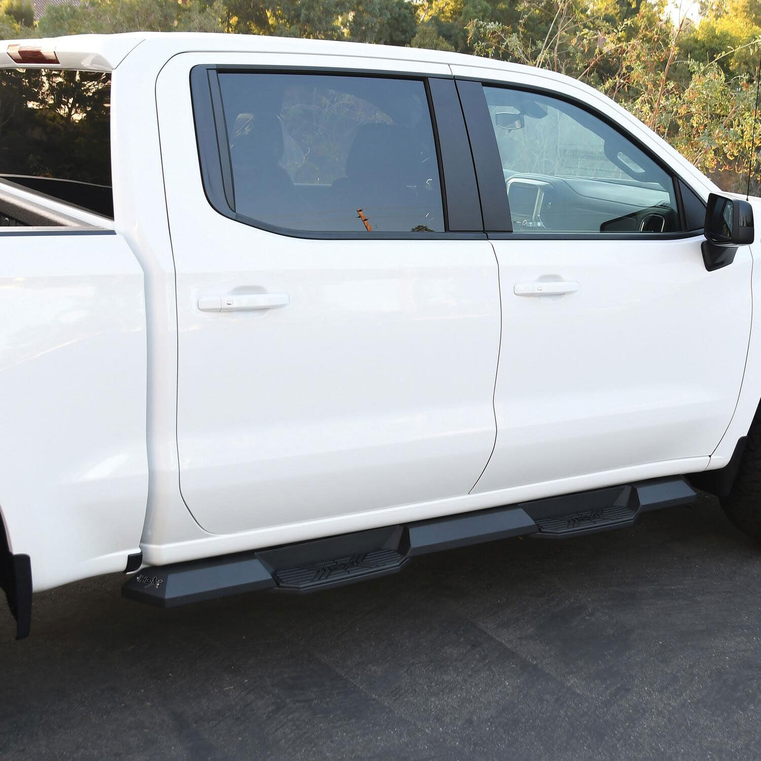 Westin HDX 56-24135 Xtreme Nerf Bars fits 2019-2025 Silverado Sierra 1500 2020-2025 Silverado Sierra 2500 3500 Crew Cab (Exc 2019 Silverado LD/Sierra 1500 Limited) Textured Black Pair