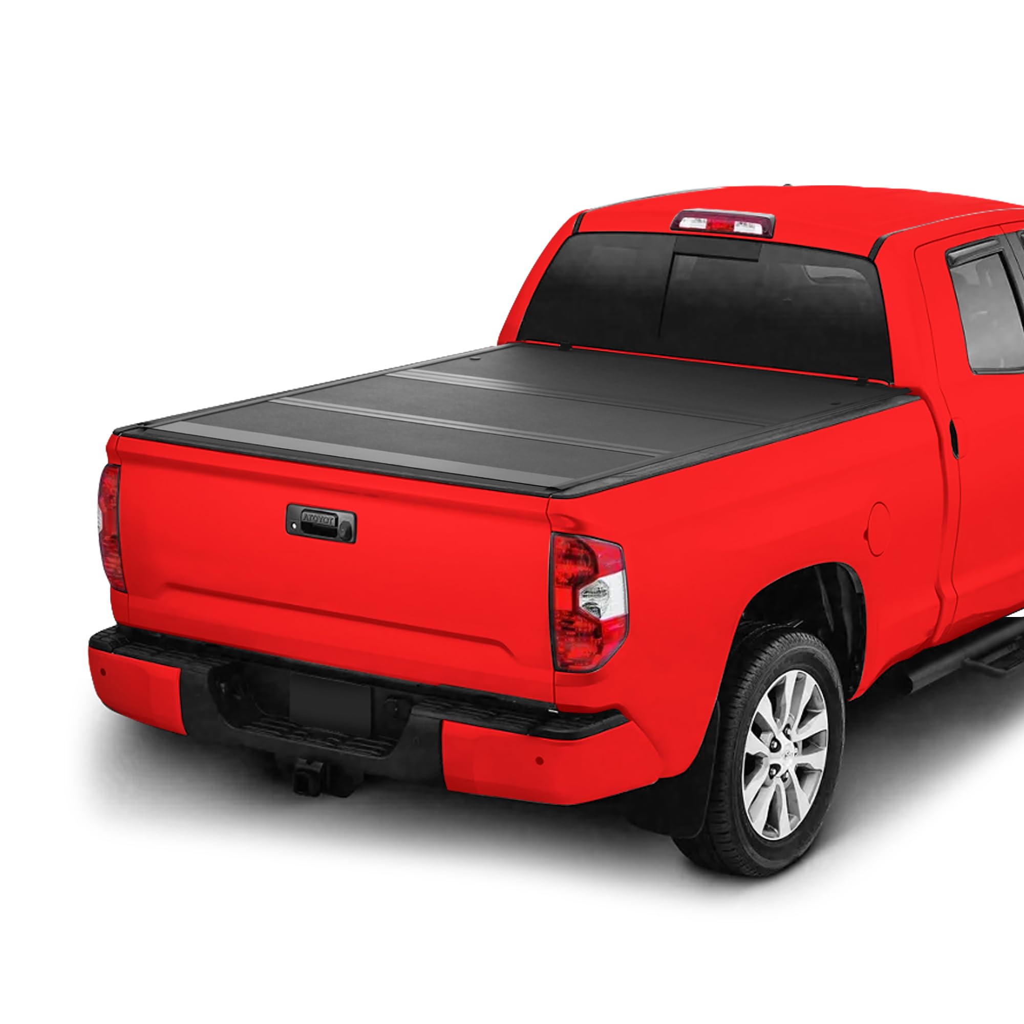 Toyota Tundra Bed Cover Armordillo Low Profile Hard Tri-Fold Fits 2014-2021 Toyota Tundra 6.5ft (78") Bed | CoveRex TFX | 7162228