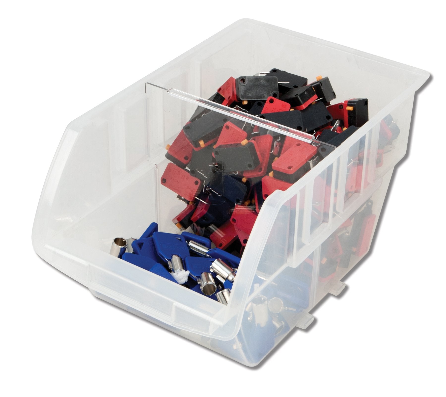 4Pc Performance Tool W5178 Clear Parts Bin Dividers for Medium Bins (W5171 & W5173)