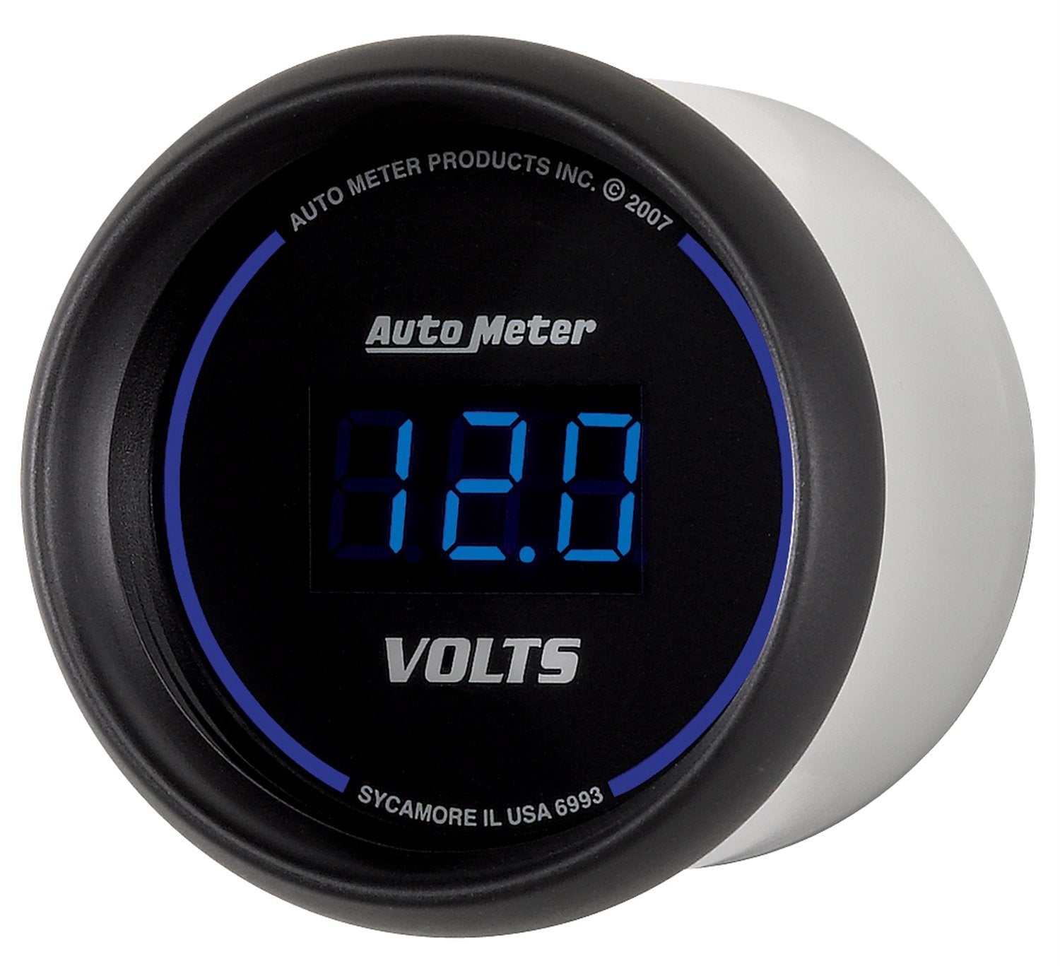 Cobalt Auto Meter Digital Voltmeter Gauge 2.3125 in. 6993