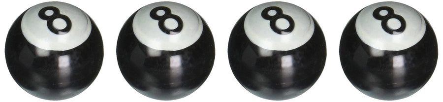 Pool 8 Ball Spec-D Wheel Valve Cap 4Pc - Chrome