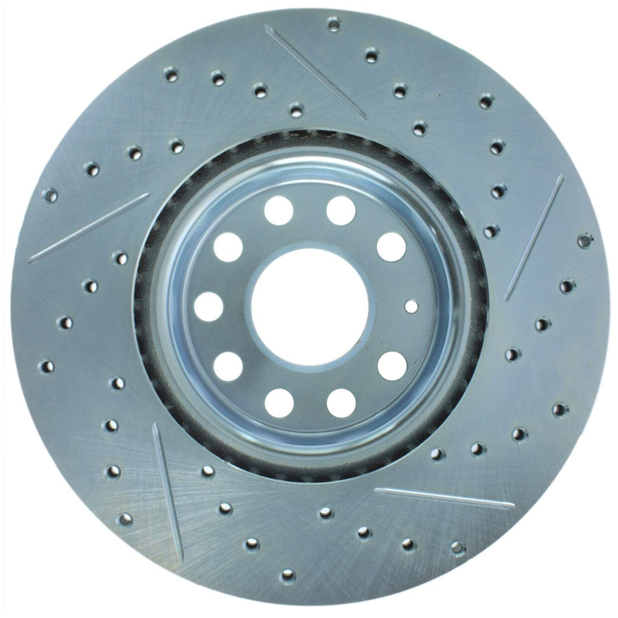 Select Sport StopTech 227.33098R Front Right Drilled/Slotted Disc Brake Rotor - Fits Audi, Seat, Volkswagen Vehicles