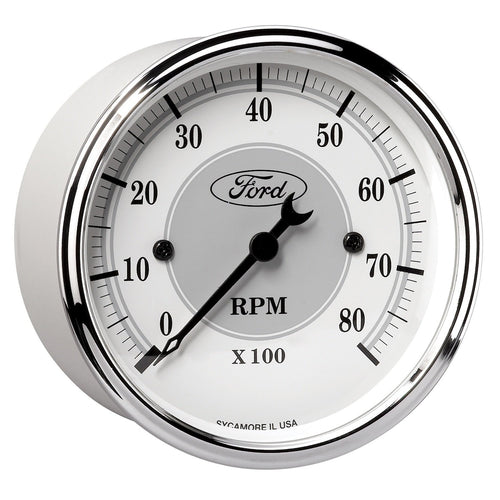 3-1/8" Auto Meter 880088 8000 RPM Incandescent Flood Lit Tachometer Gauge for Ford