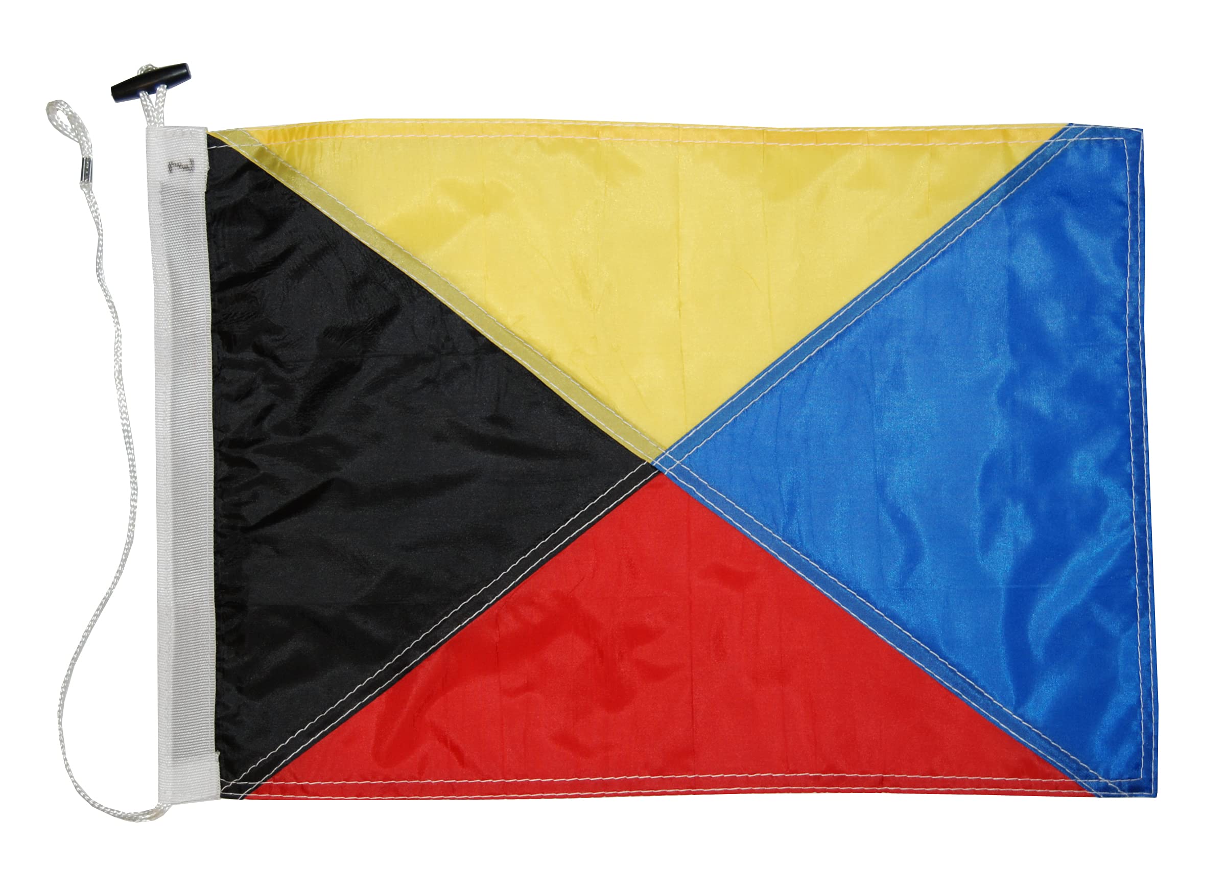 Code Z Flag Taylor Made Products, 12 x 18-Inch, Black, Yellow, Blue & Red