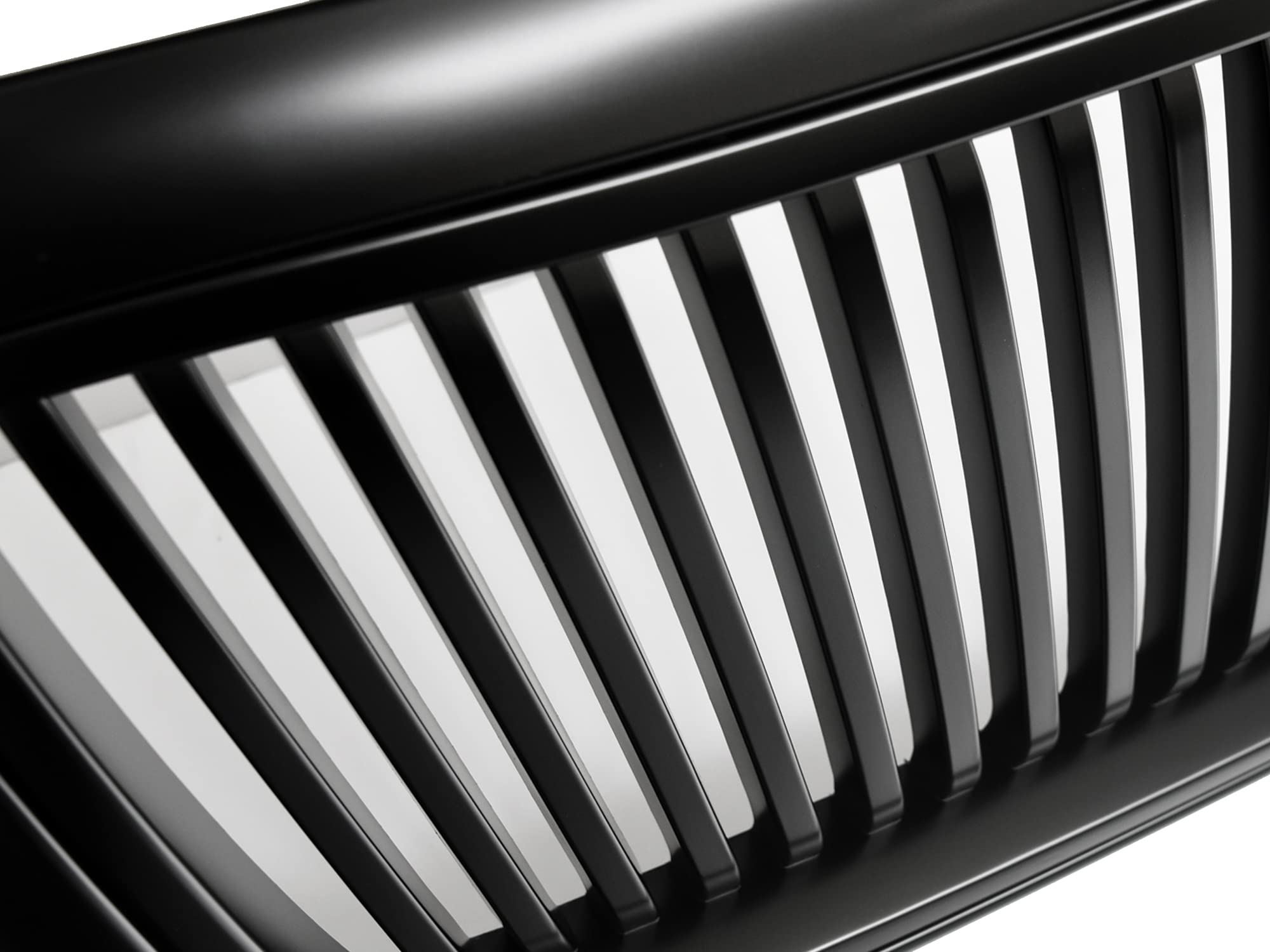 7165724 Armordillo USA Vertical Front Hood Grille - Matte Black Fits 2004-2008 Ford F150 F-150/2006-2008 Lincoln Mark LT