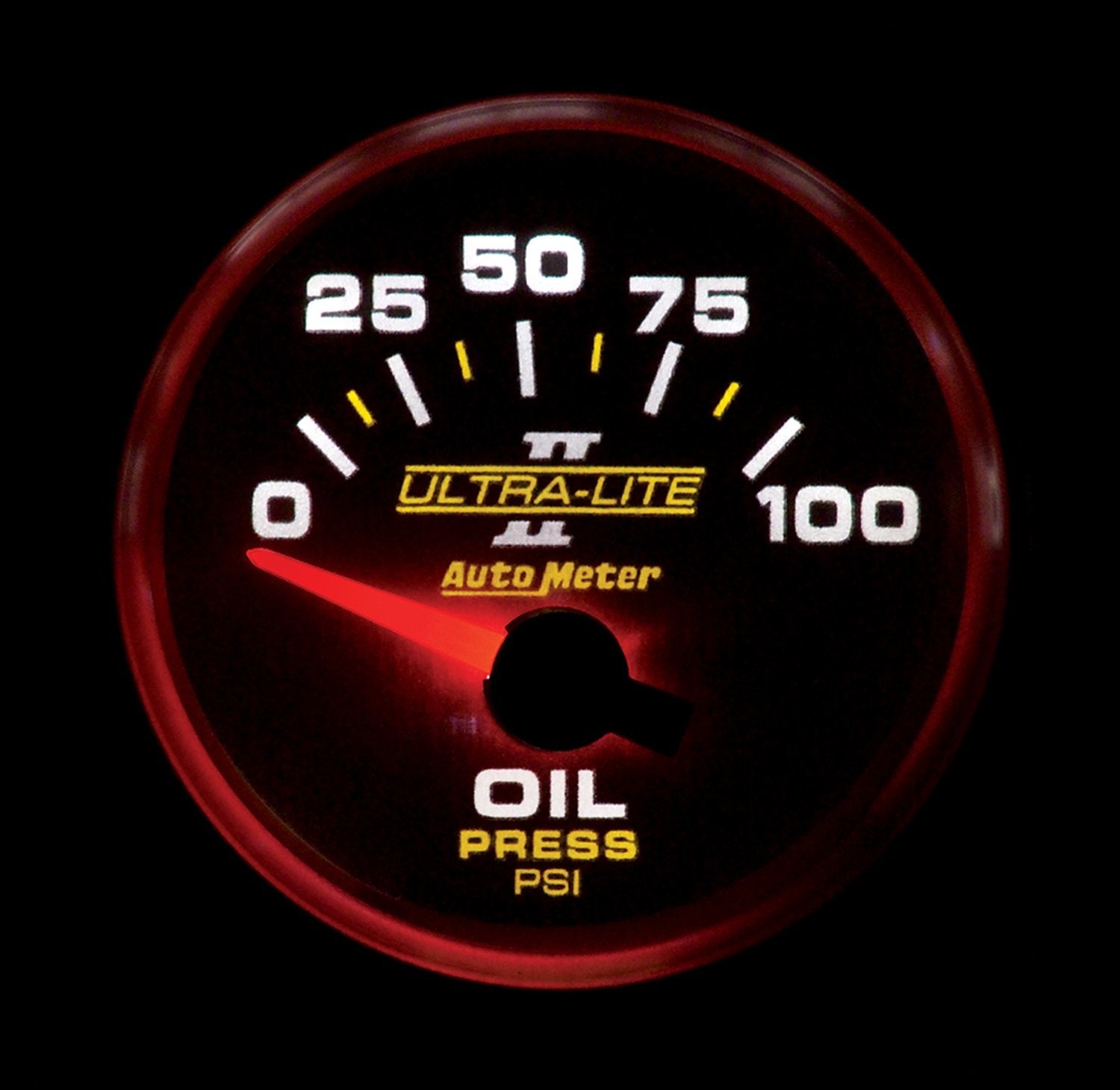 Auto Meter Ultra-Lite II 2-1/16" 0-100 PSI Short Sweep Electric Oil Pressure Gauge 4927
