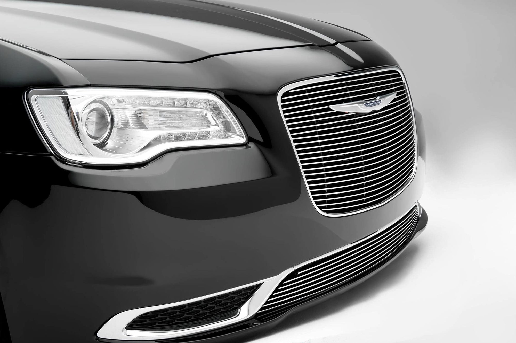 2015-2018 Chrysler 300 T-Rex Grilles Billet Grille, Polished, 1 Pc, Overlay - PN #21436