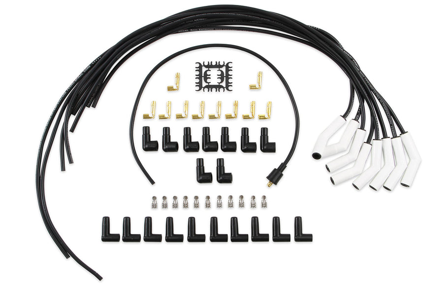 9002C ACCEL Extreme 9000 Spark Plug Wire Set - Universal - 135 Degree White Ceramic Boots