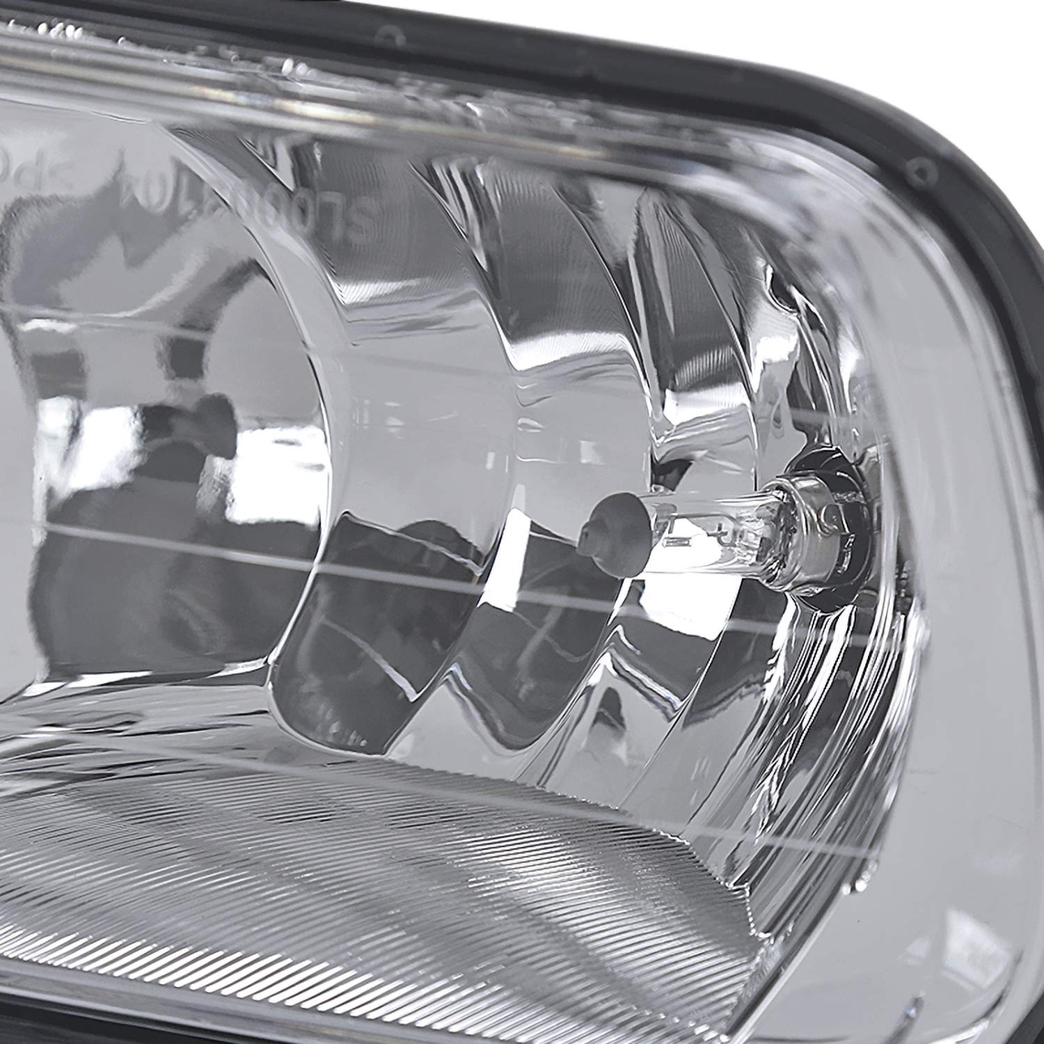Fog Lights Spec-D Tuning Clear Lens + H10 Bulbs Included Compatible with Dodge Ram 1500 2500 3500 2009-2012 L+R Pair Assembly