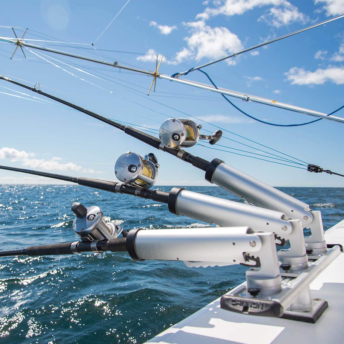Dual-Axis Cannon Adjustable Rod Holder for Boat Fishing and Trolling