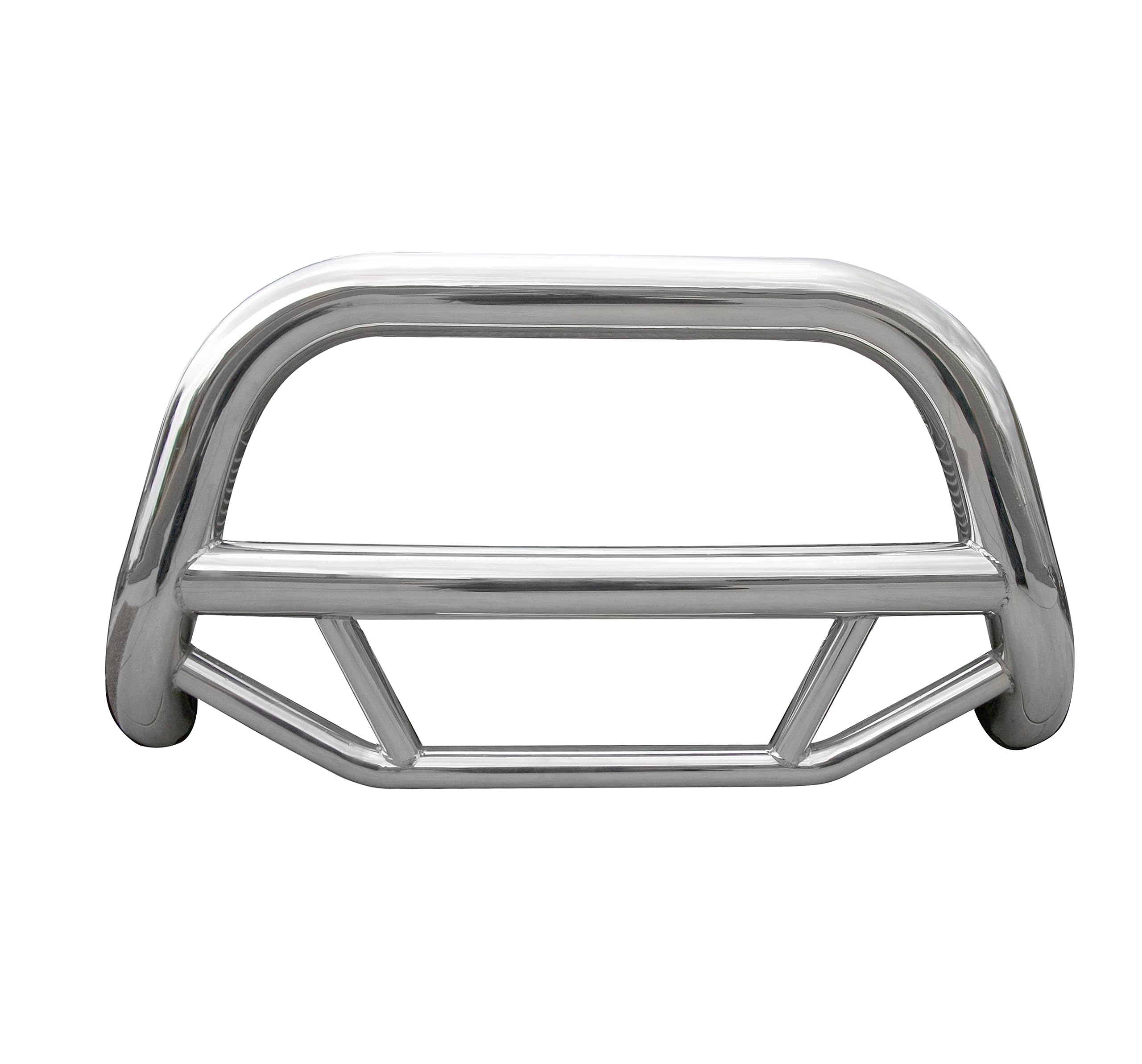 Max Bull Bar Black Horse No Skid Plate Stainless Steel Compatible with 2003-2008 Isuzu Ascender|2002-2004 Oldsmobile Bravada|2004-2007 Buick Rainier-MBS-GMB1801