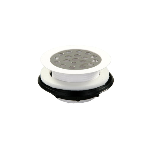 Shower Strainer JR Products with Grid - White