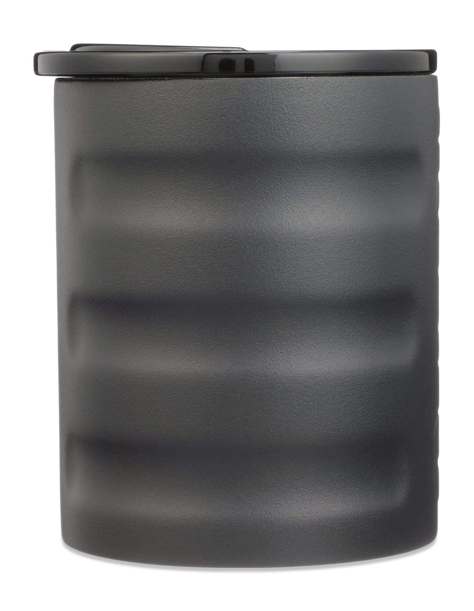 Camp Cup Grizzly Grip 11 oz | Stainless Steel |Vacuum Insulated with TwistTop Lid | Mug For Beach Camping Coffee Hiking Fishing Hunting Tea | Charcoal