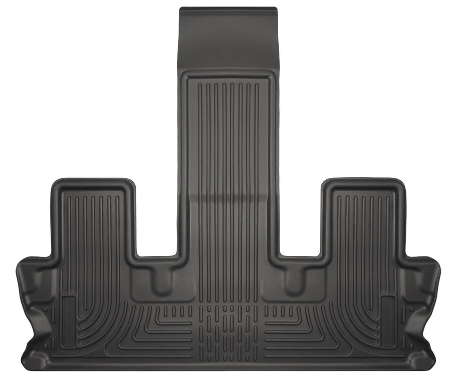 Husky Liners Floor Mats Weatherbeater | Fits 2014-2019 Toyota Highlander (Excludes Hybrid) | 3rd Row, 1-pc Black - 19601