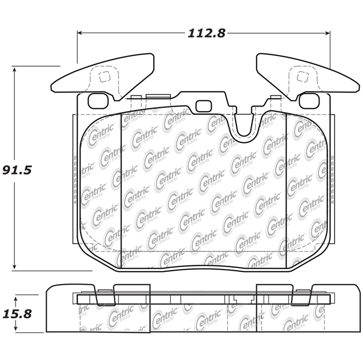 Front StopTech 308.16090 Brake Pads with Shims and Hardware Street