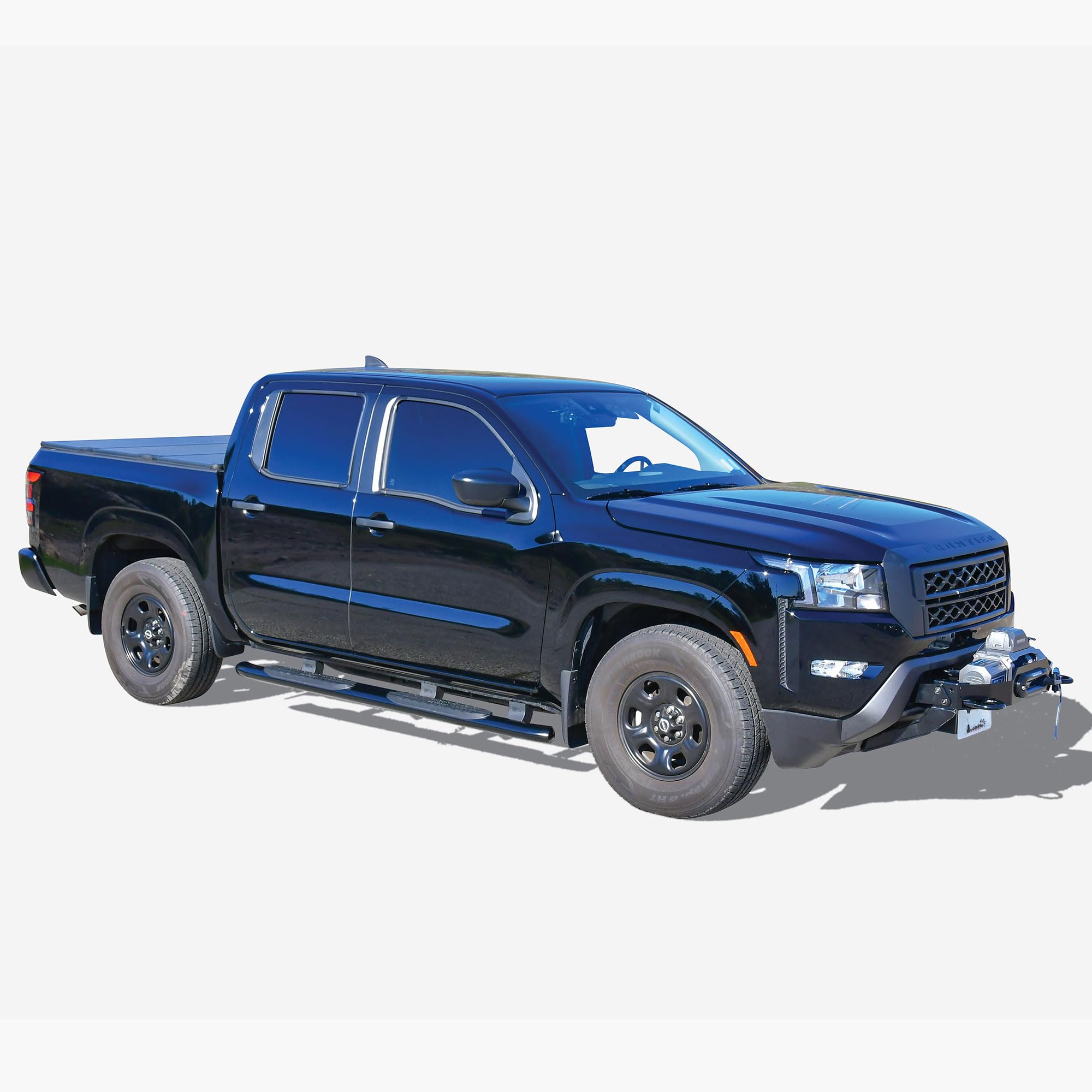 Pro Traxx 4 Oval Nerf Step Bars Westin fits 2022-2023 Frontier Crew Cab Black 1 Pair