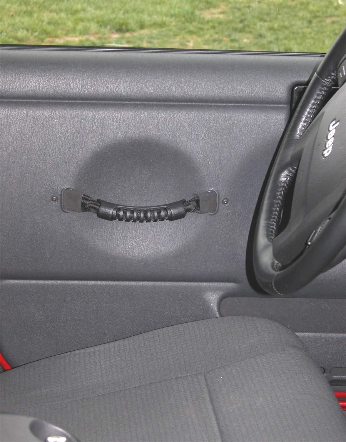 Door Pull Straps Rugged Ridge for Jeep Wrangler TJ | Nylon, Black | 11826.01 | Fits 1997-2006 Jeep Wrangler TJ
