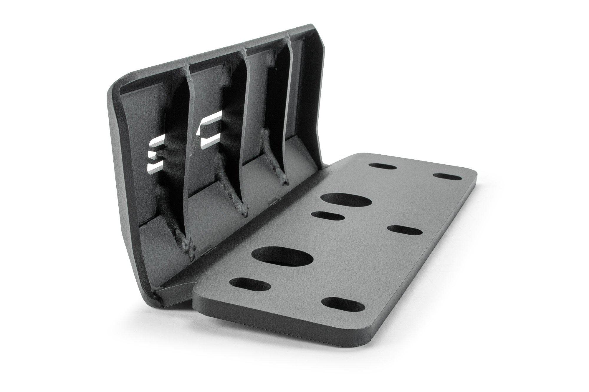 SRGL-01 | DV8 Offroad | Rock Slider for 2020-22 Gladiator JT | Rear Bedside | High Clearance | Plated Armor Style | Fully Gusseted Steel Construction | No Drill Install