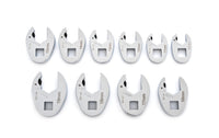 Metric 10 Piece Ratcheting Crowfoot Wrench Set