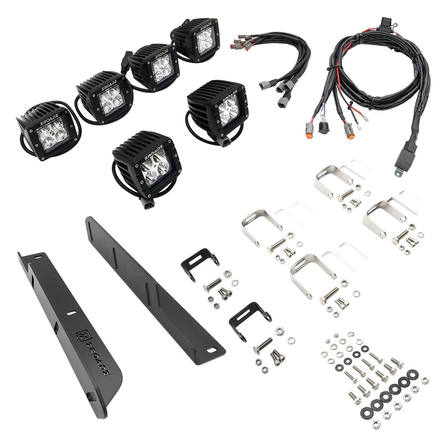 ZROADZ Front Bumper Z325673-KIT Fog LED Kit 2017-2020 Ford F-150 Raptor Black