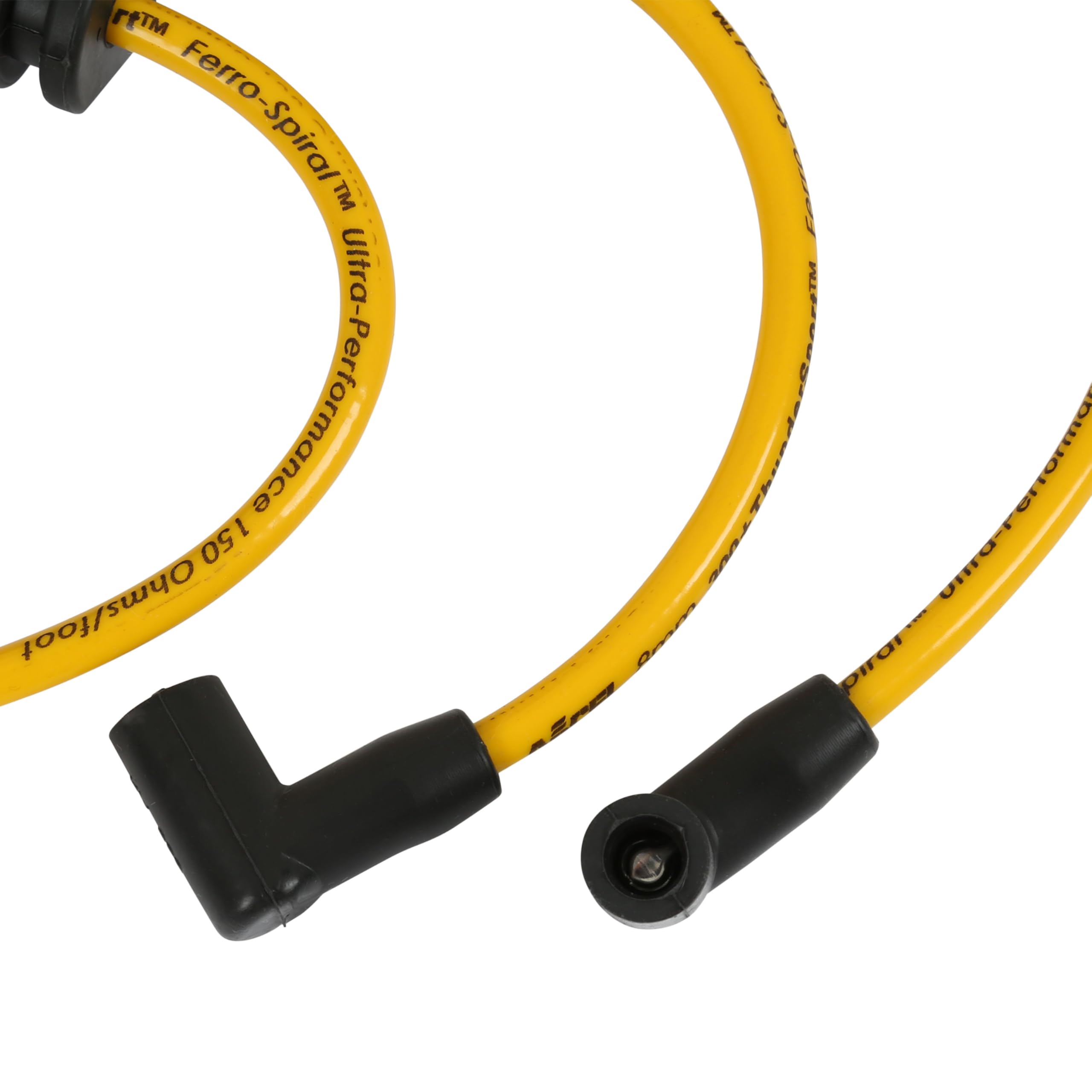 Thundersport ACCEL 7964Y 8mm Custom Fit Spark Plug Wires YELLOW