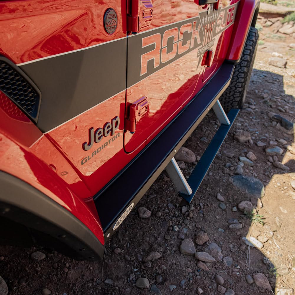 JT Side Step Sliders for Jeep Gladiator 24-25 Extensions Sub Part Rock Slide Engineering