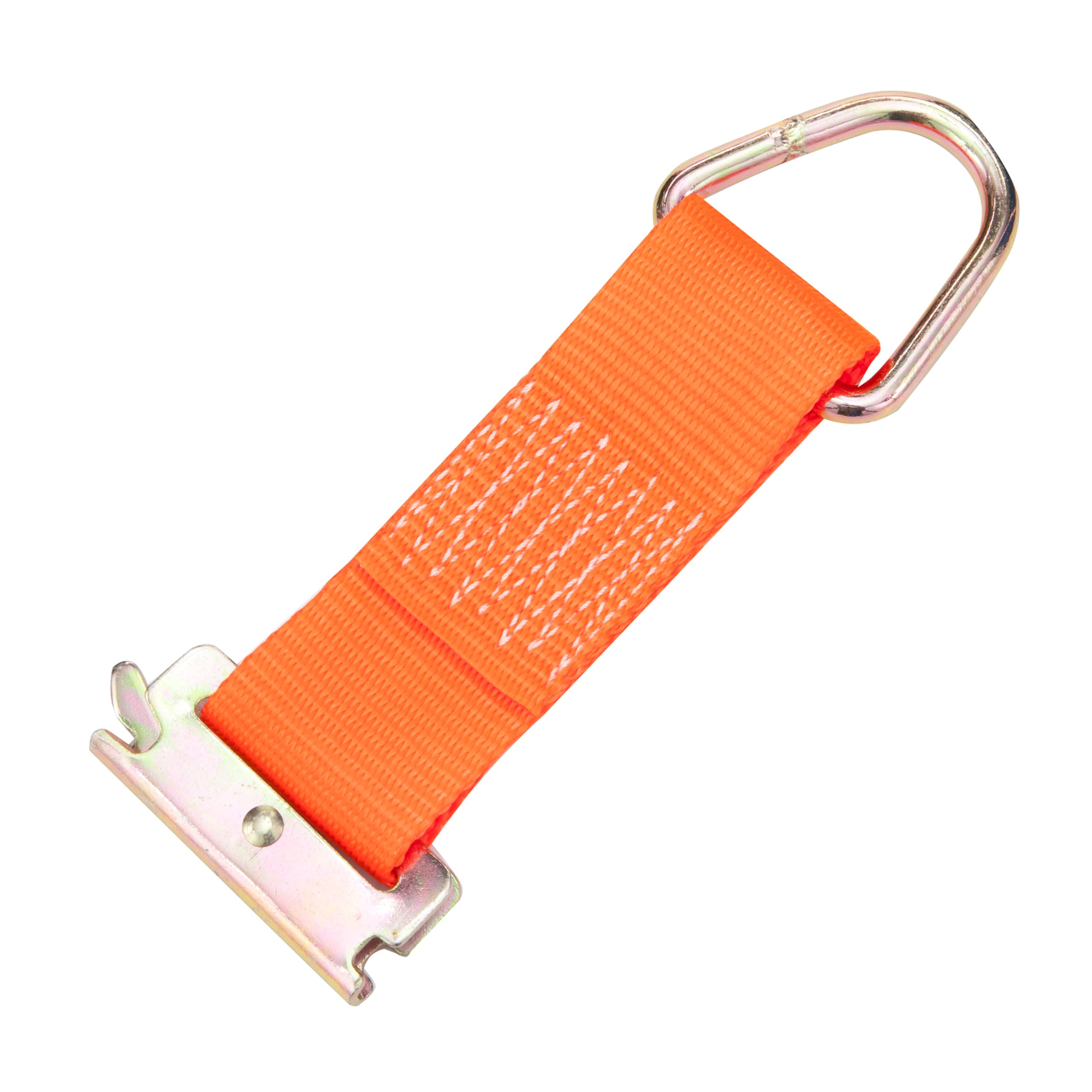 Rope Ring 2" x 6" 2,000 lbs X-Track/E-Track Tie Down Strap 1 Pk Orange