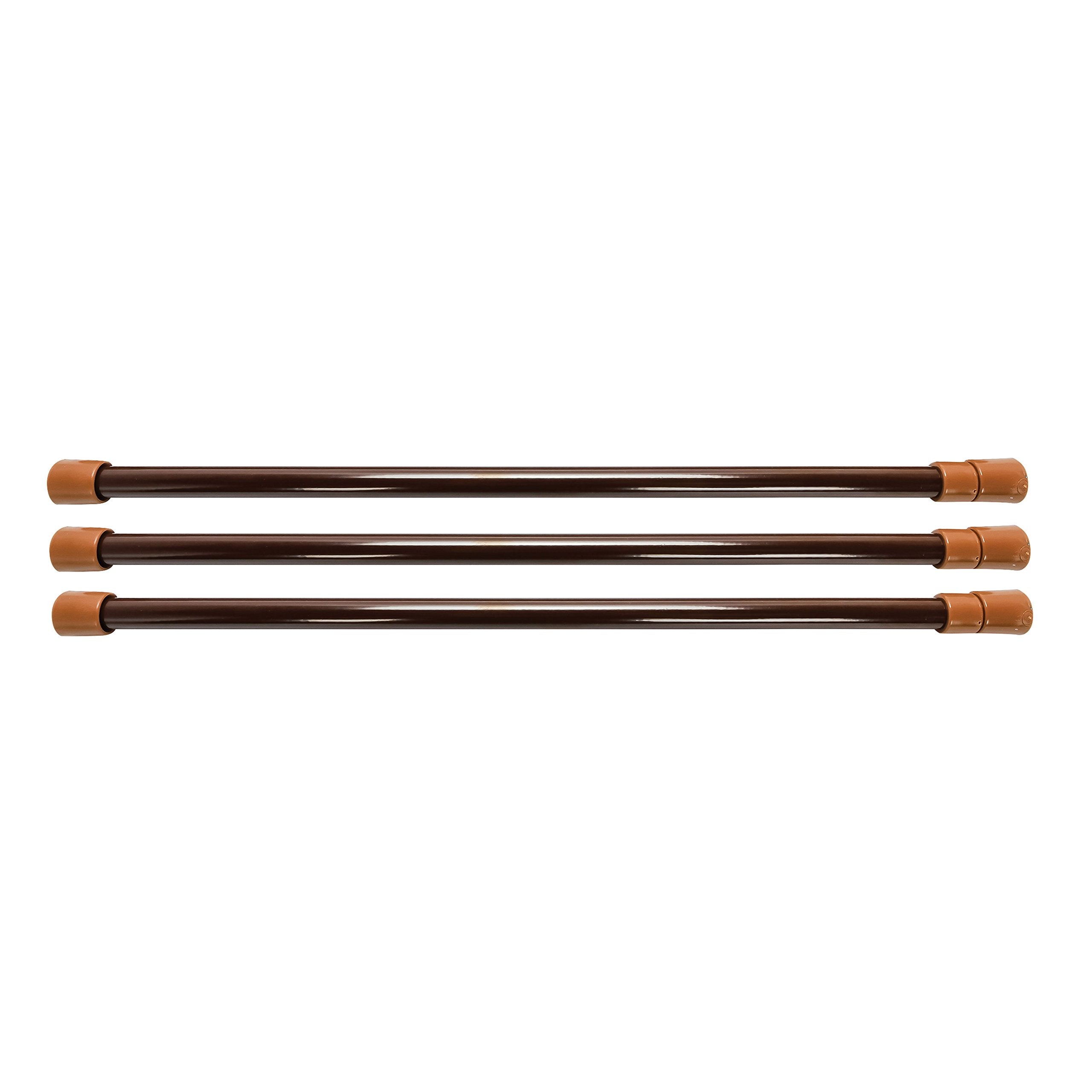 Brown Camco Refrigerator Bar - 16" to 28" - 3 Pack (44056)