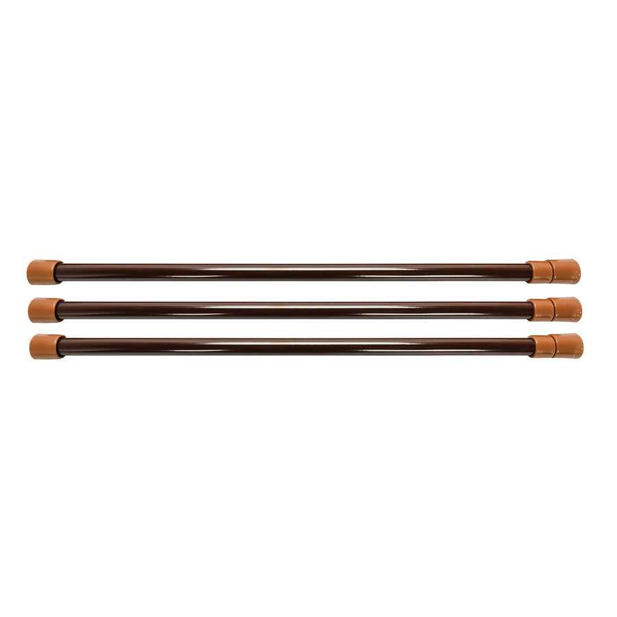 Brown Camco Refrigerator Bar - 16" to 28" - 3 Pack (44056)