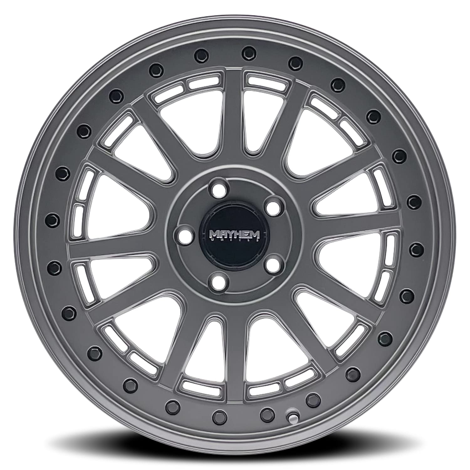 COMPASS MAYHEM 8305 MATTE GUNMETAL 18X9 8-165.1 18MM 125.2MM (1) Wheel