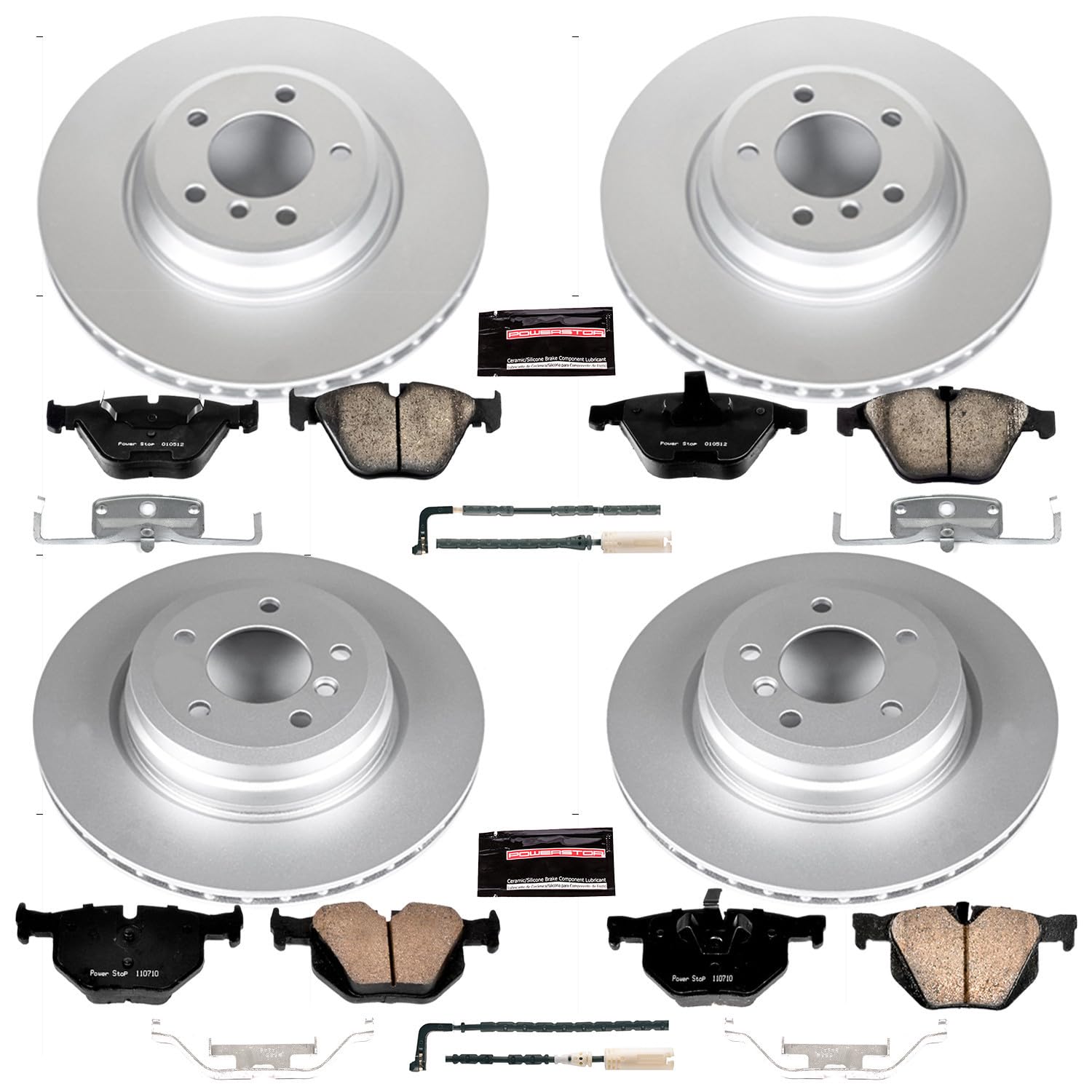 Power Stop Z23 Evolution Geomet Coated Brake Kit For BMW 335i xDrive 2009-2010, 335xi BMW 2007-2008 [Model Specific]