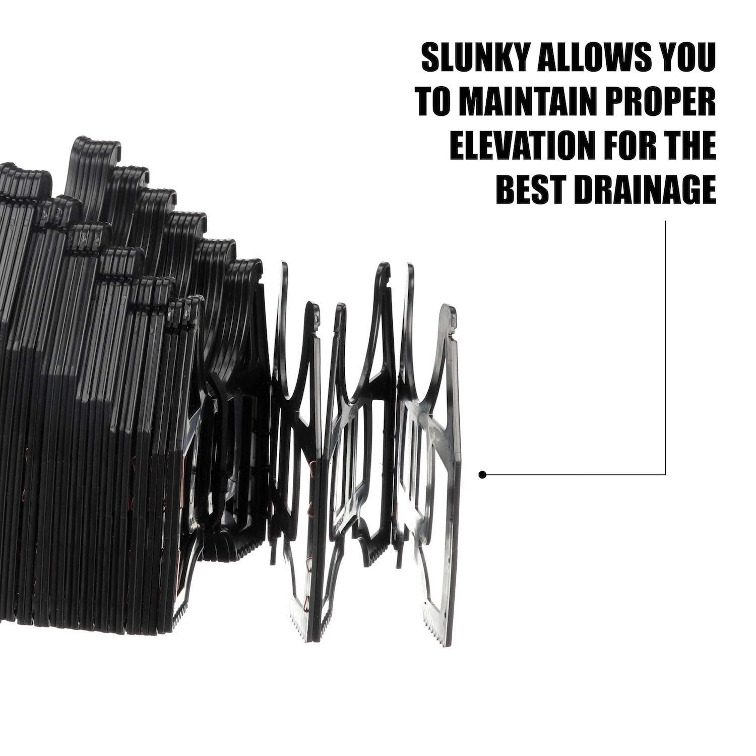10-Foot Valterra Slunky RV Hose Support, RV Sewer Hose Holder, Black