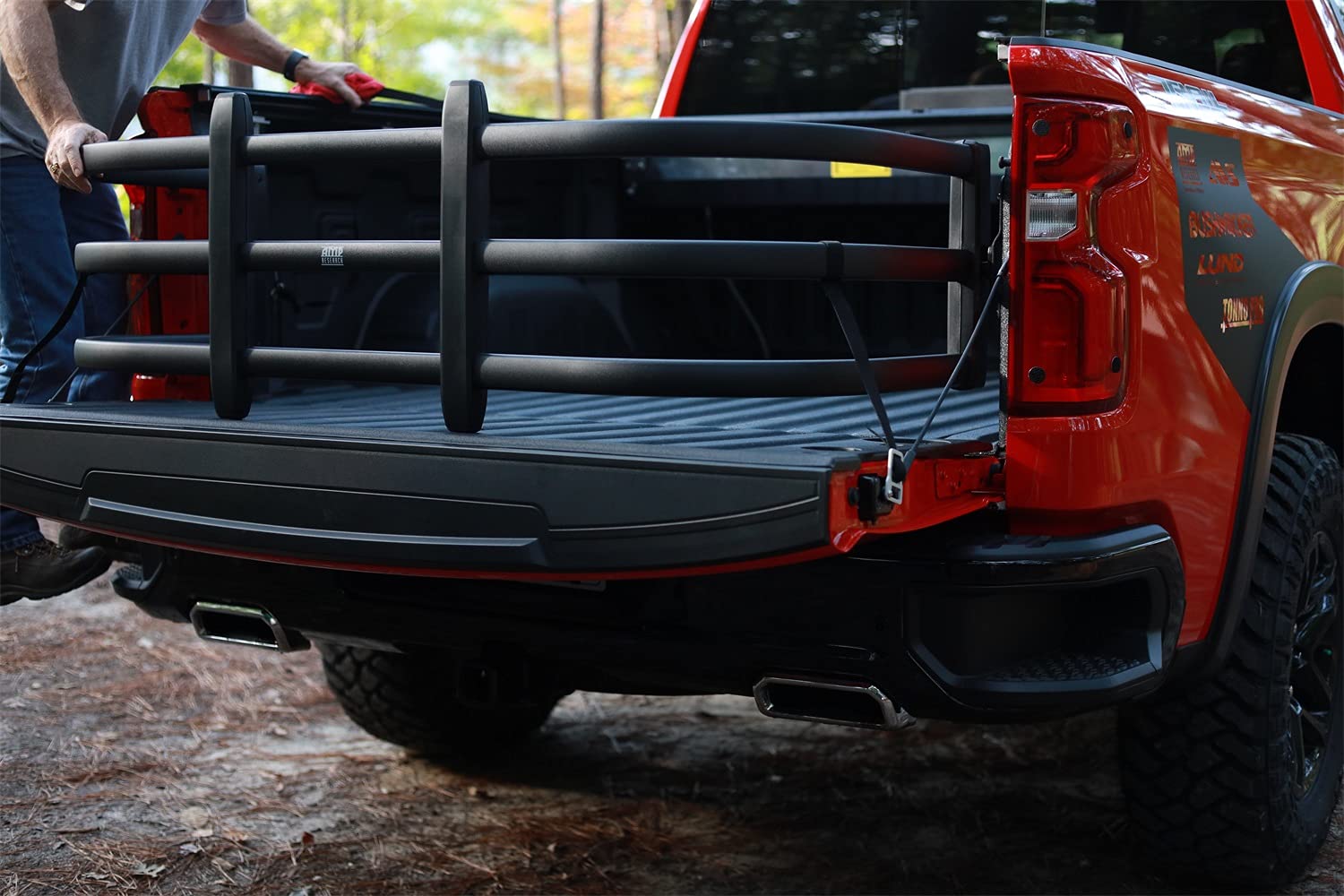 AMP Research BedXTender HD Max RealTruck | 74841-01A | Fits 2019 - 2023 Chevrolet Silverado & GMC Sierra 1500; 2020 - 2024 Chevrolet Silverado & GMC Sierra 2500 HD/3500 HD; & more (See Description)