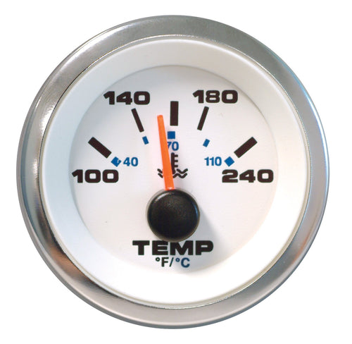Premier Sierra International 62540P Water Temperature Gauge, 2" White