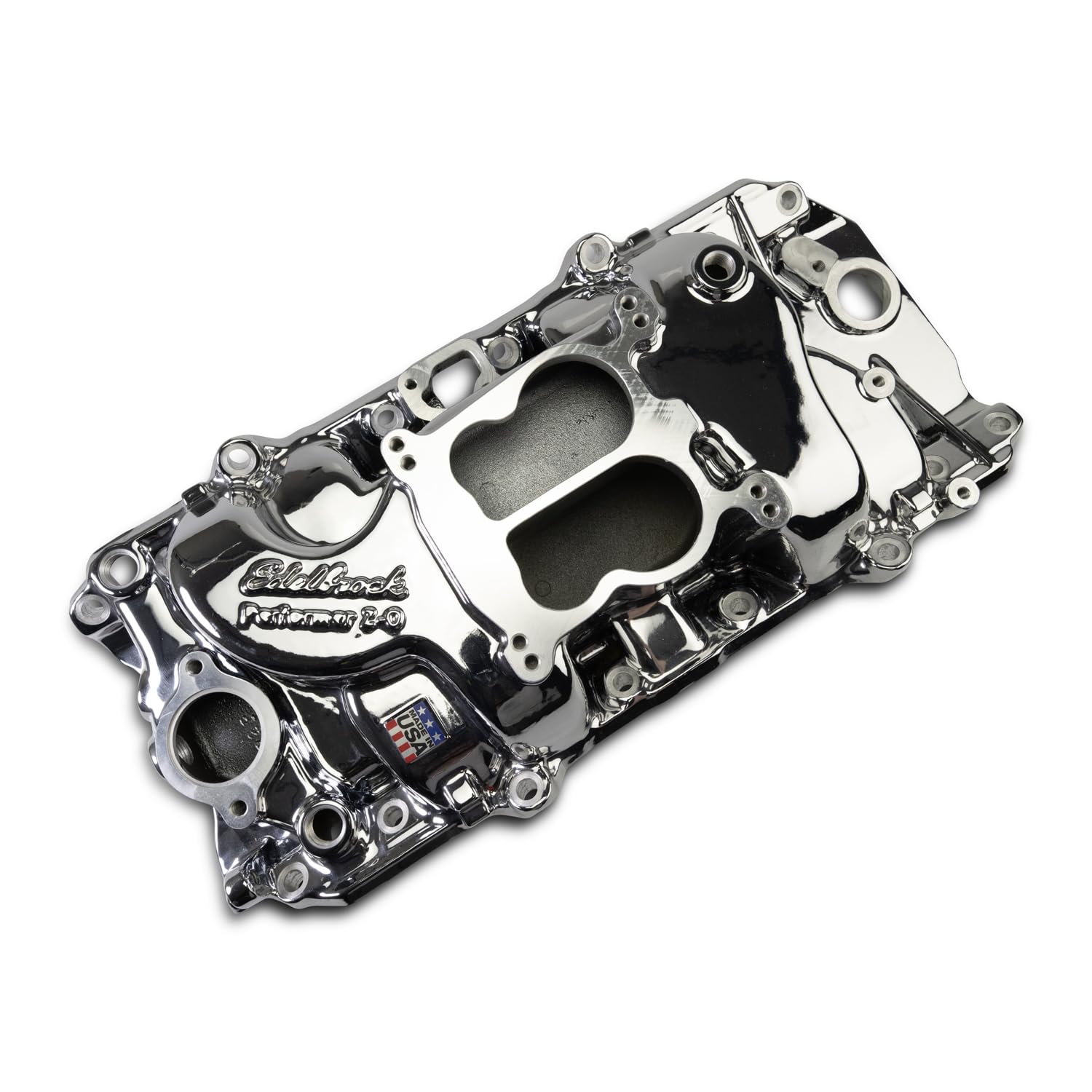 Edelbrock - BB CHEVY 396-454 OVAL PORT, INTAKE MANIFOLD, PERFORMER, CHROME PLASMA COATED (2161-CP)