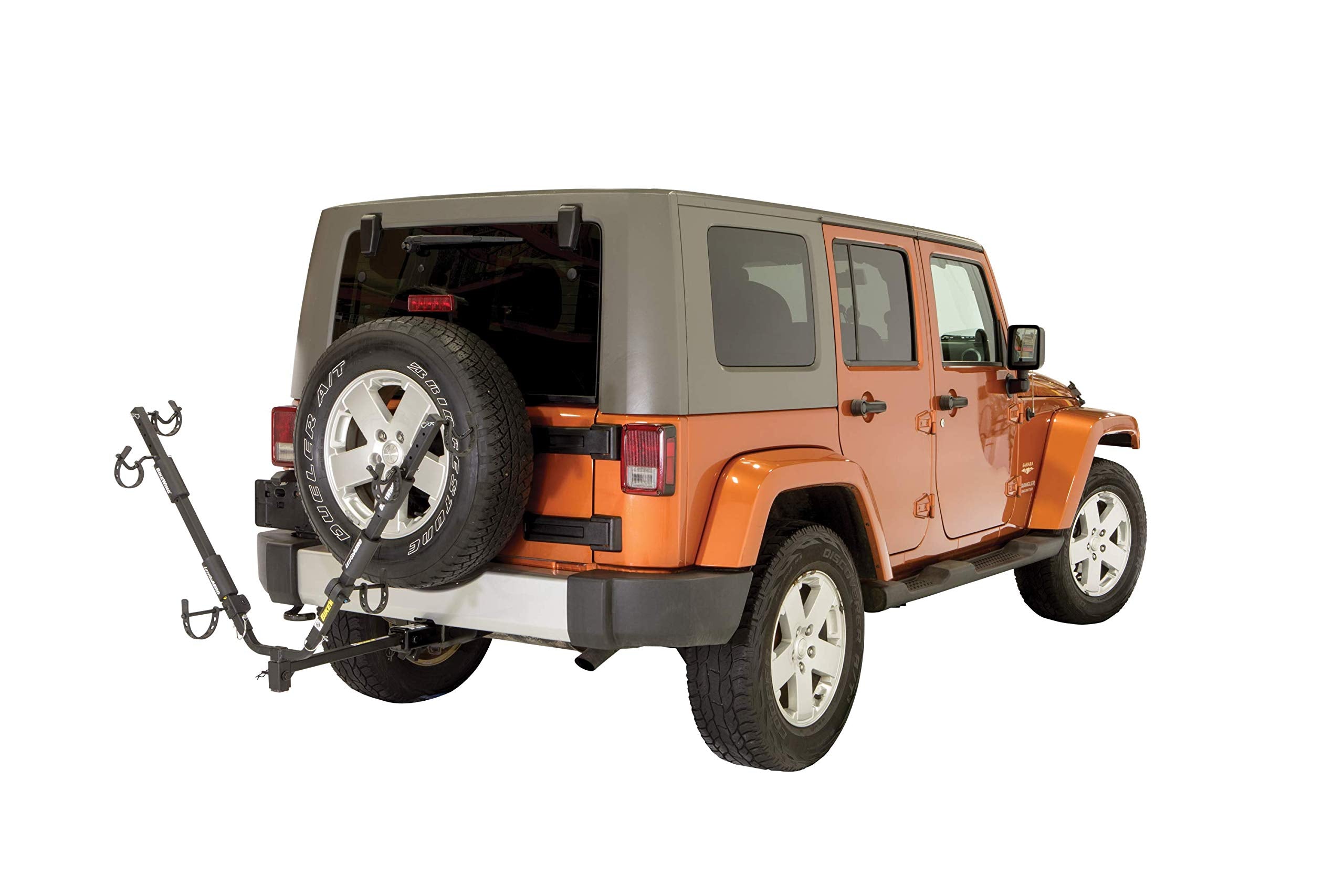 Lippert Double BikeWing Bike Rack Carrier for Trailers and Towing Vehicles, 2 Bikes, Adjustable Wheel Cradles, Sway Control Technology, Fits Most Adult, Kids Bicycle Frames, 80 lbs. Capacity - 731137