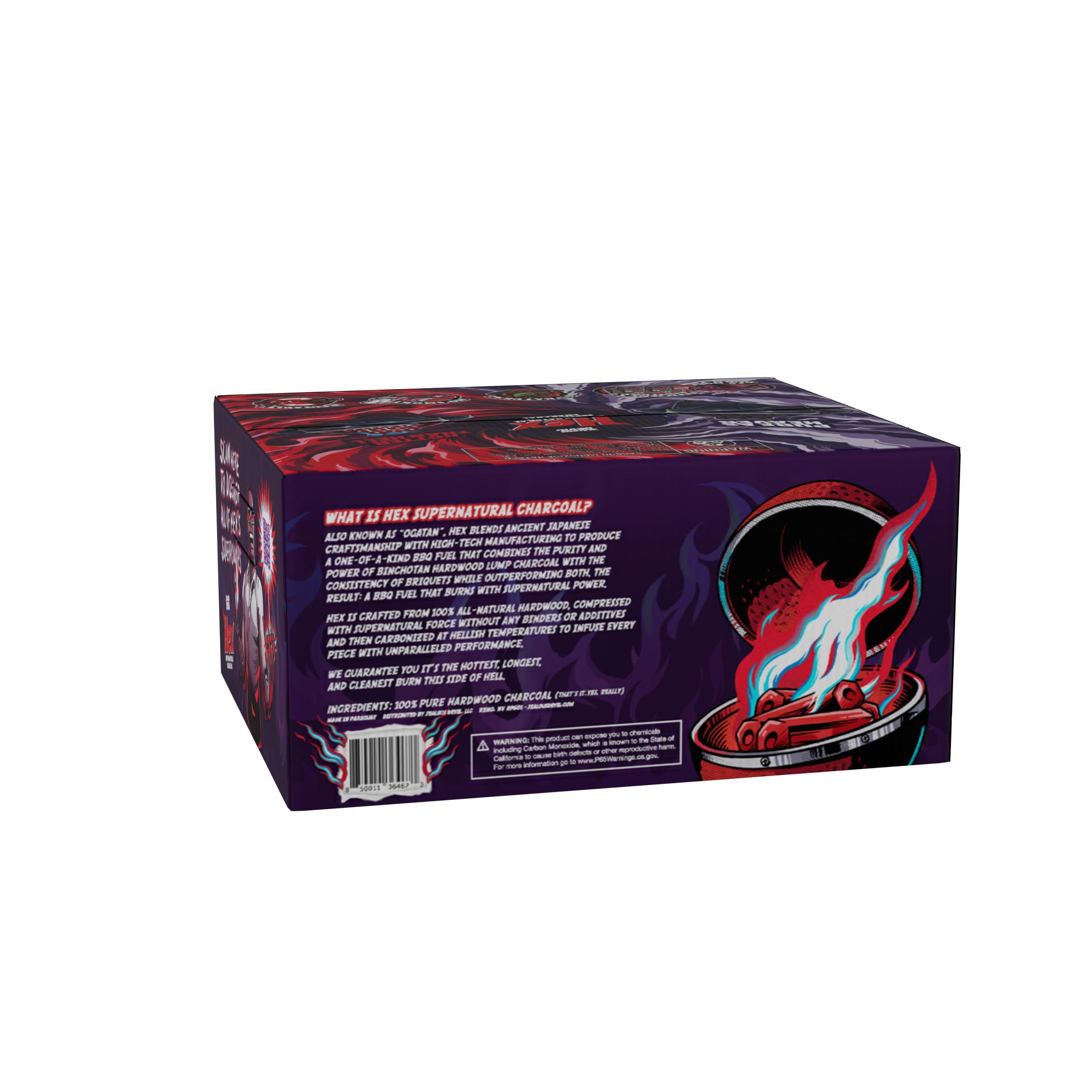 Hex Jealous Devil Ogatan Supernatural Charcoal - The Ultimate Grilling Secret for Unmatched Performance and Purity - 10 lb Box