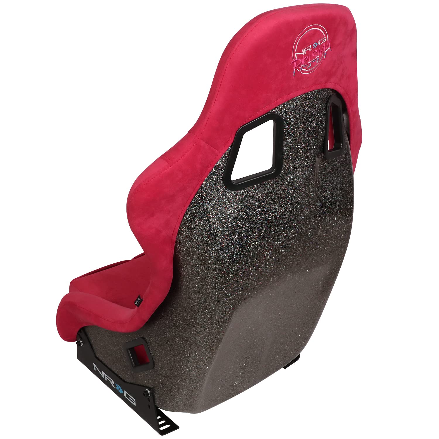 NRG Innovations Universal NRG-FRP-303RD-ULTRA Fixed Back Bucket Racing Seat with Side Mount Adapters for 6-Point Harnesses, Size M, Red Seat Cover, 22" W X 34" H X 21" D