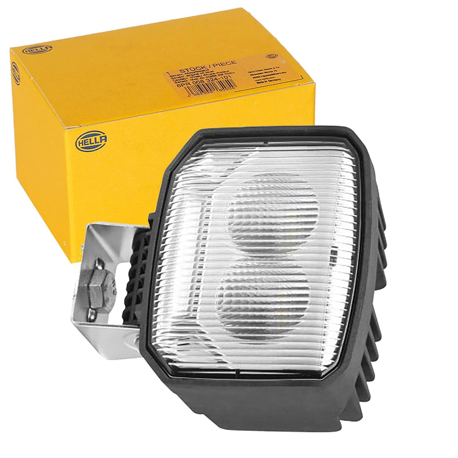 HELLA LED Work Light 1GA 996 588-001 - Power Beam S - 12/24 V - 1000 lm - Screwed/Mounted - Pivoting Mounting Bracket/Hanging/Standing - Near Field Illumination - Plug: German Plug