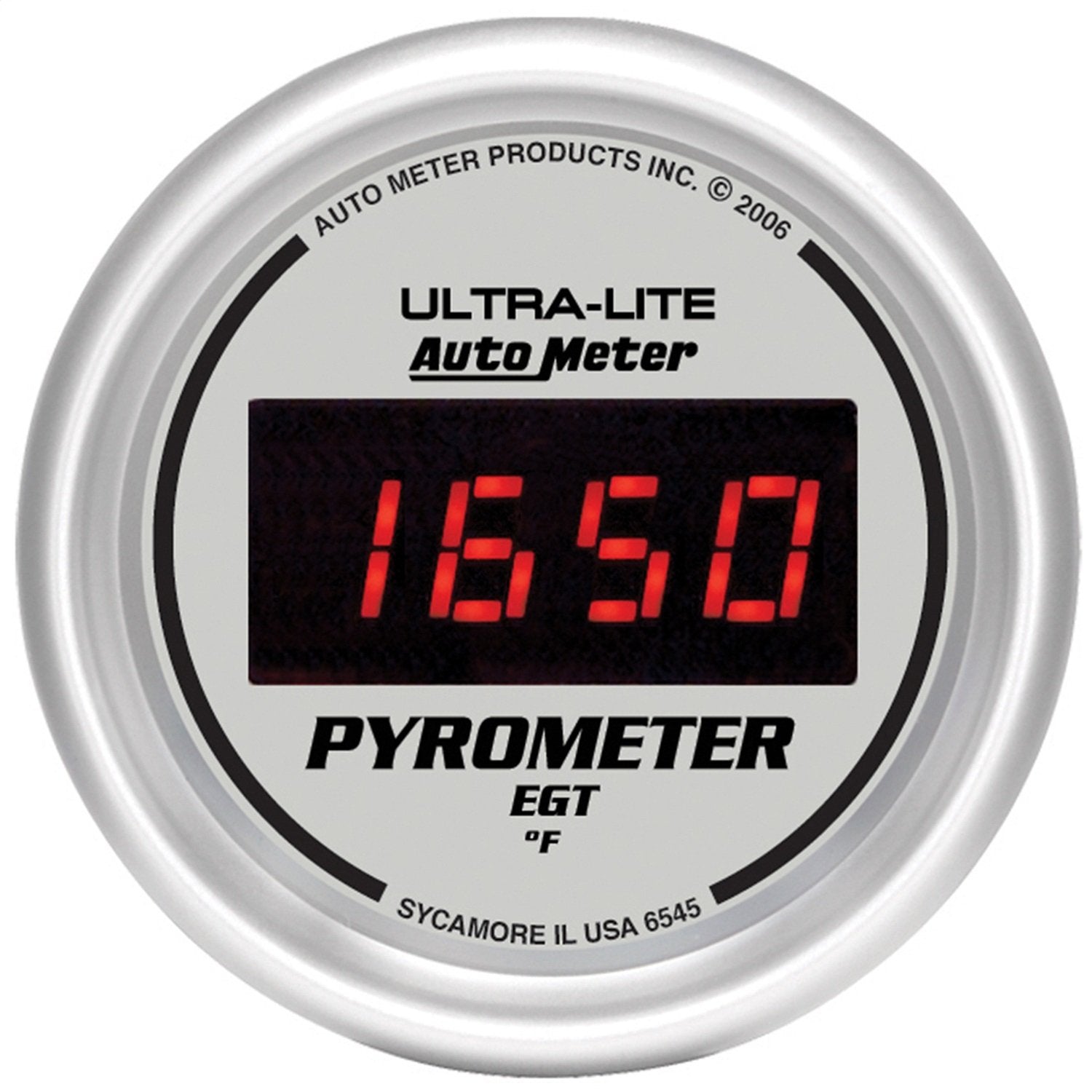 Ultra-Lite AUTO METER 6545 Digital Pyrometer Gauge, 2.3125 in.