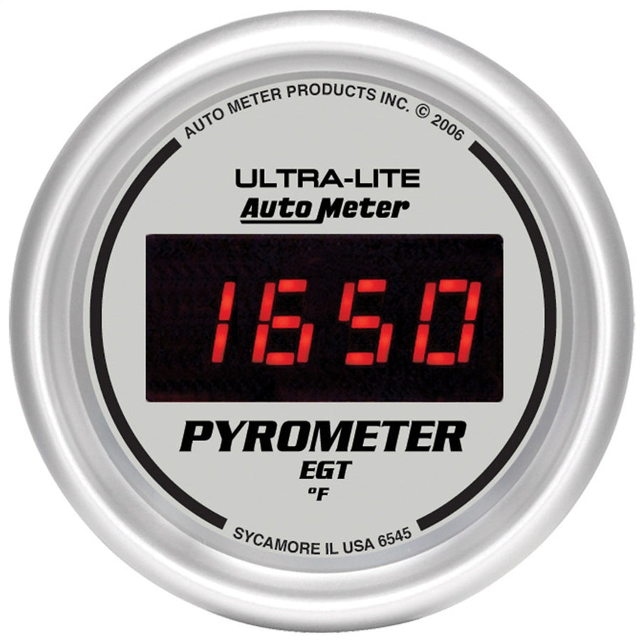 Ultra-Lite AUTO METER 6545 Digital Pyrometer Gauge, 2.3125 in.