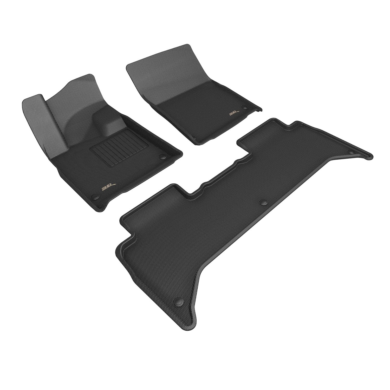 Kagu 3D MAXpider Floor Mat (Black) Compatible with RIVIAN R1T 2025-2026 - Full Set