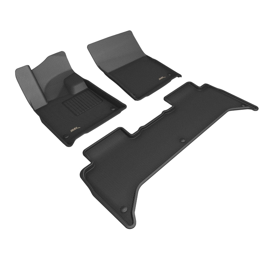 Kagu 3D MAXpider Floor Mat (Black) Compatible with RIVIAN R1T 2025-2026 - Full Set