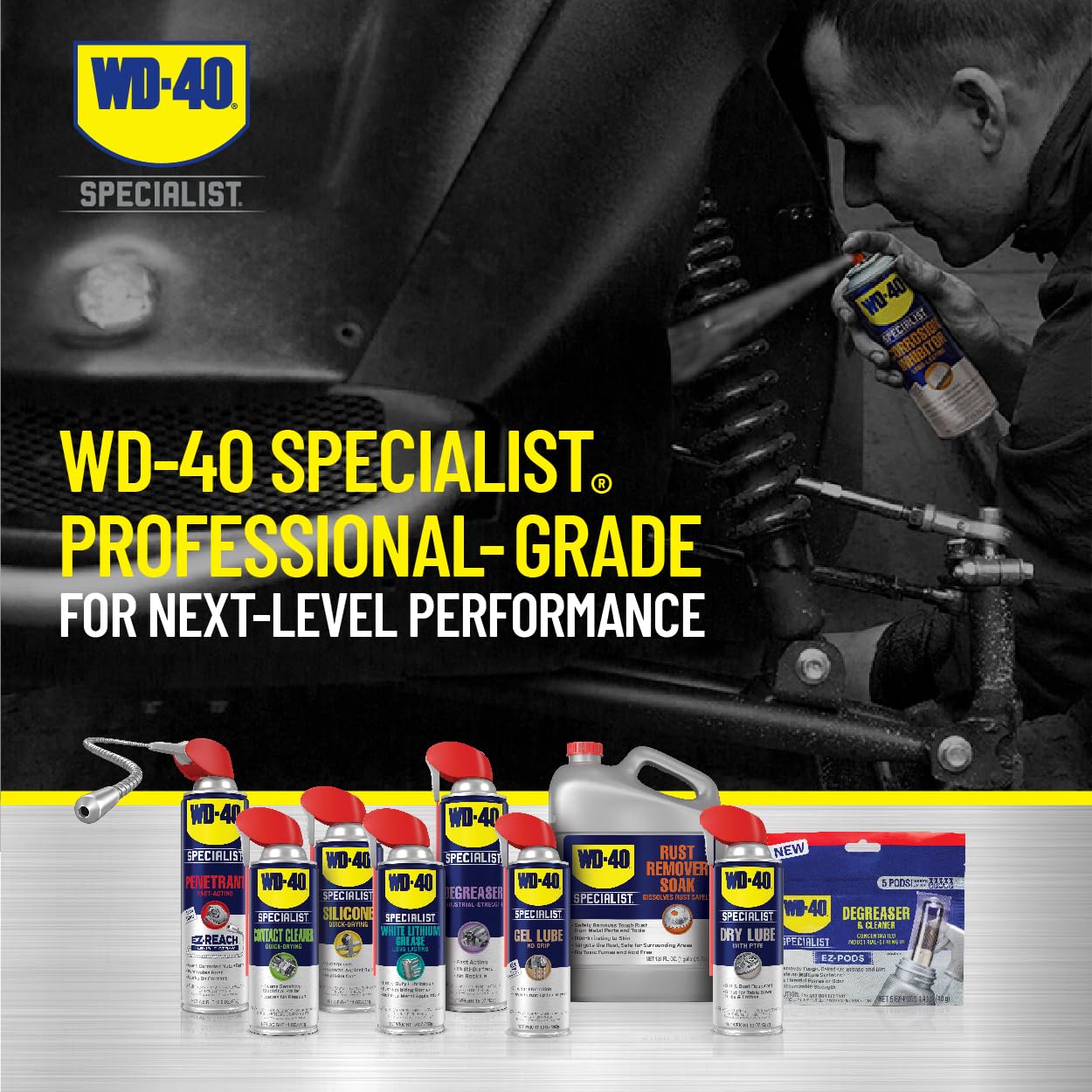 WD-40 Corrosion Inhibitor Specialist, Long-Lasting Anti-Rust Spray, 6.5 OZ