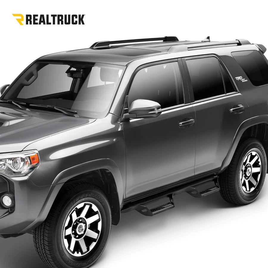 Predator Pro Steps RealTruck for Ford Bronco | Wheel-to-Wheel, Rust-Proof Aluminum, Textured Black | PRF2156B-TX | Fits 2021-2026 Ford Bronco 2 Door