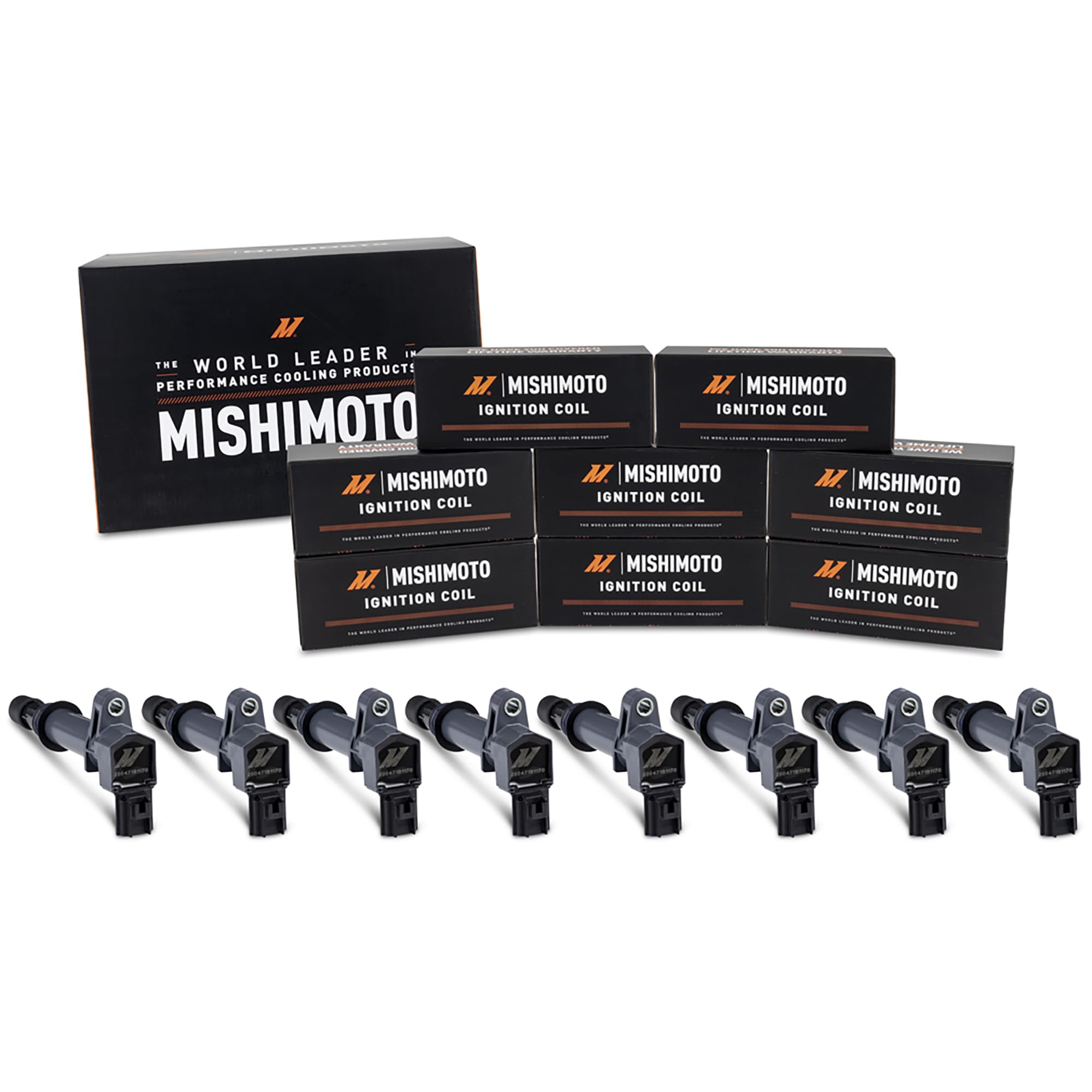 Mishimoto 8-Pack Ignition Coil compatible with Dodge Ram 1500 4.7L 2002-2007