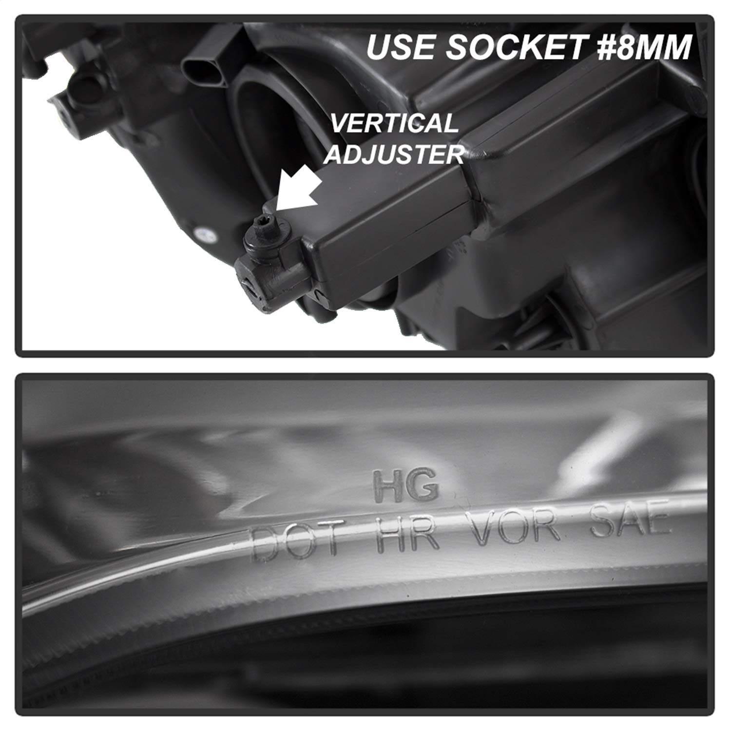 OEM Style Xtune Headlights (HD-JH-CHRTC08-OE-L) (OE)